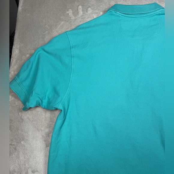 Tommy Bahama Men’s Turquoise Blue 100% Cotton Polo Embroidered Chest Shirt XL - Picture 9 of 16